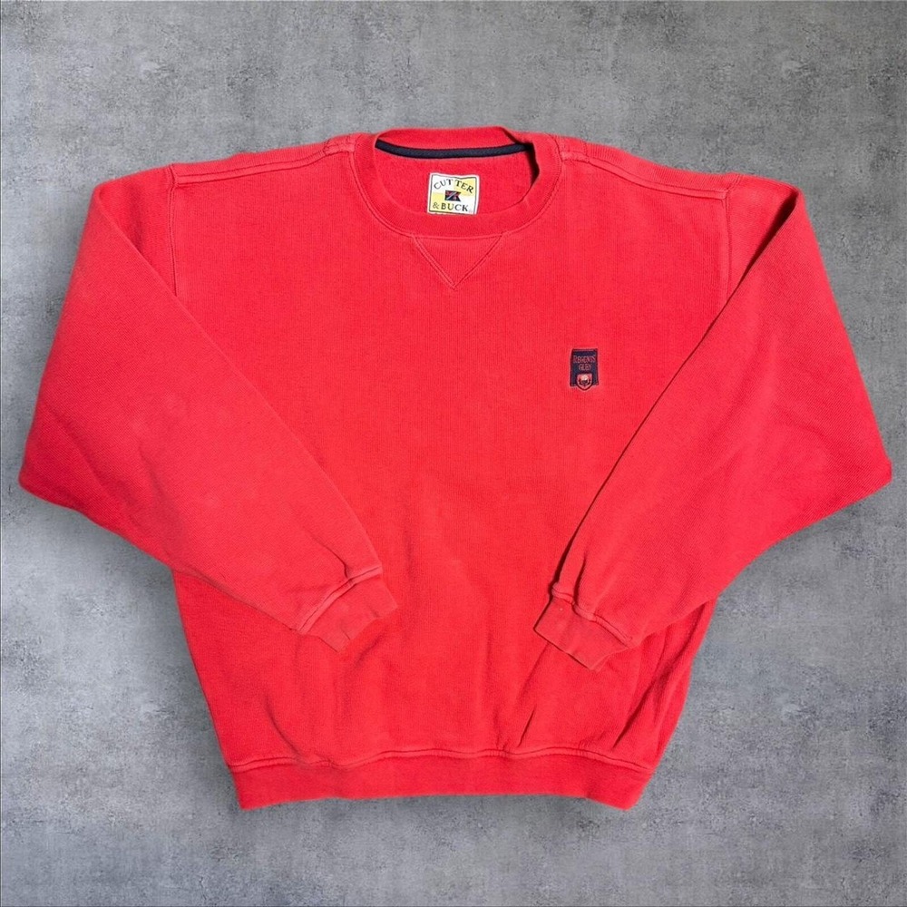 Vintage 90s Cutter and Buck red crewneck sweatshirt golf large